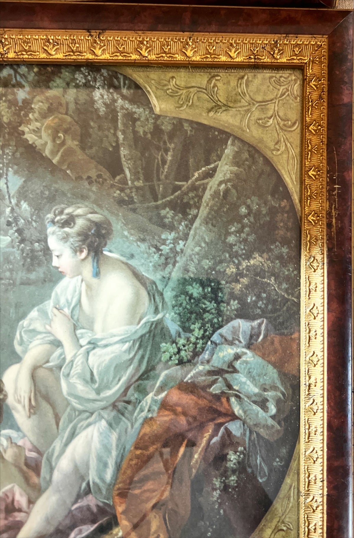 Print, Figures, Unknown Artist, Damage view