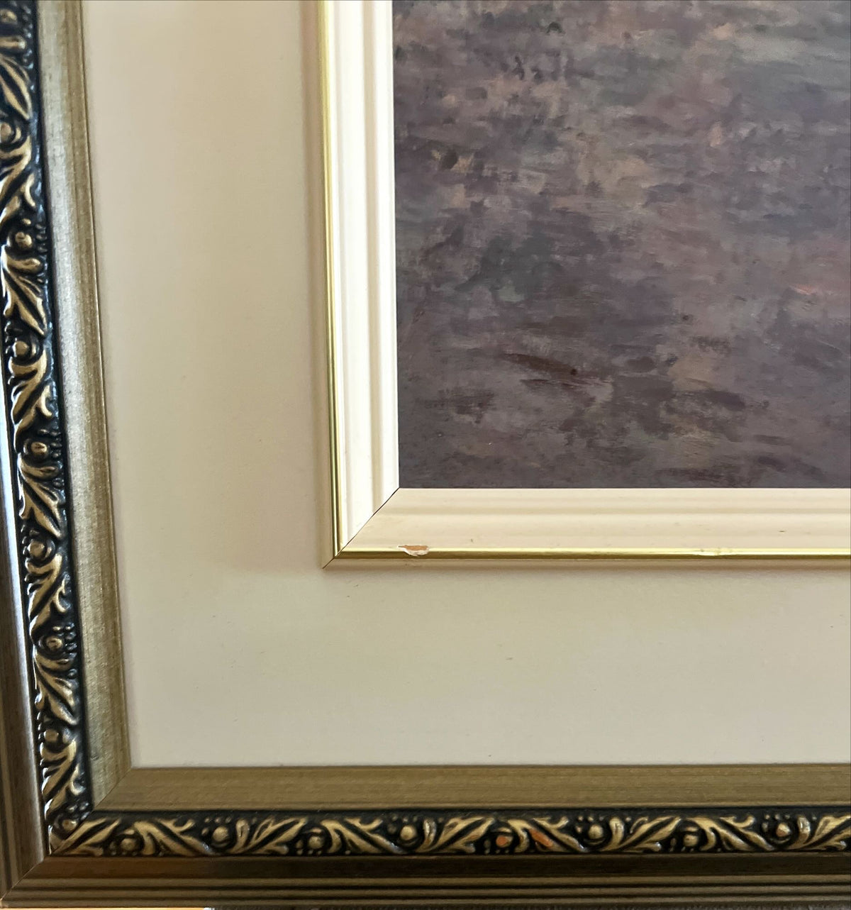 Print, Landscape, Claude Monet, Damage view