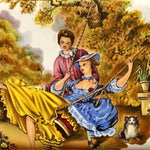 Mixed Media painting, Figures Unknown Artist, Cover view
