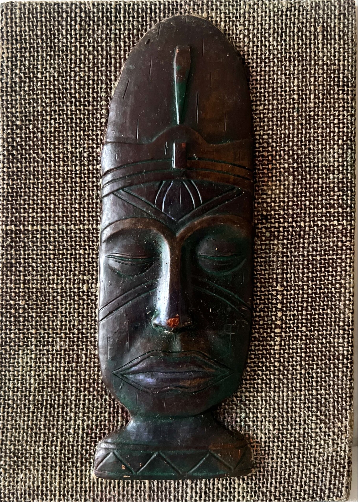 Decor, Wall Decor, Vintage Tribal African Art Wall Hanging, Front view