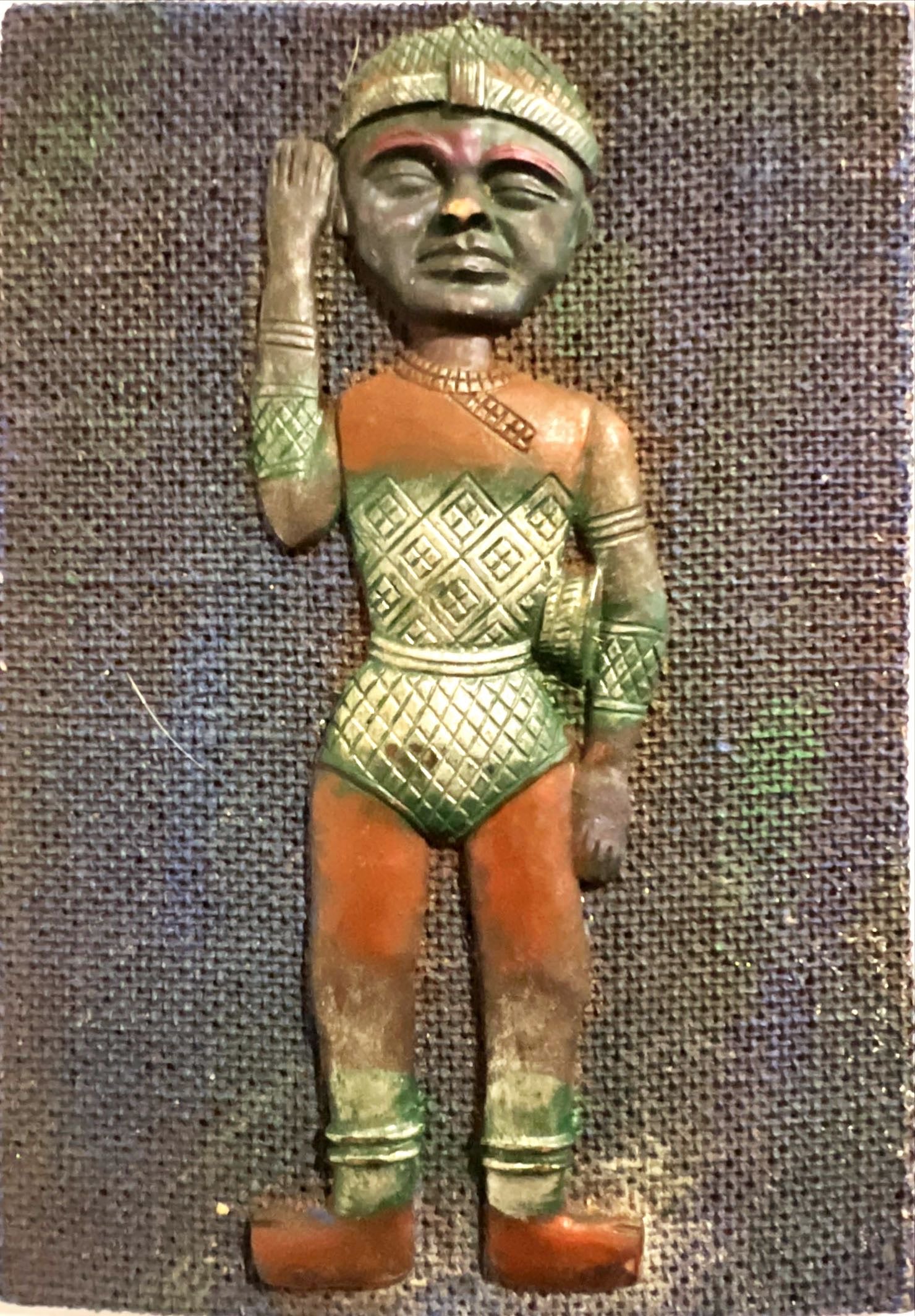 Decor, Wall Decor, Vintage Tribal African Art Wall Hanging, Front view