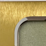 Home, Picture frame, Gold and Silver Coloured Frame with Rounded Rectangular Opening., Cover view