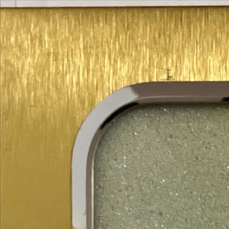 Home, Picture frame, Gold and Silver Coloured Frame with Rounded Rectangular Opening., Cover view