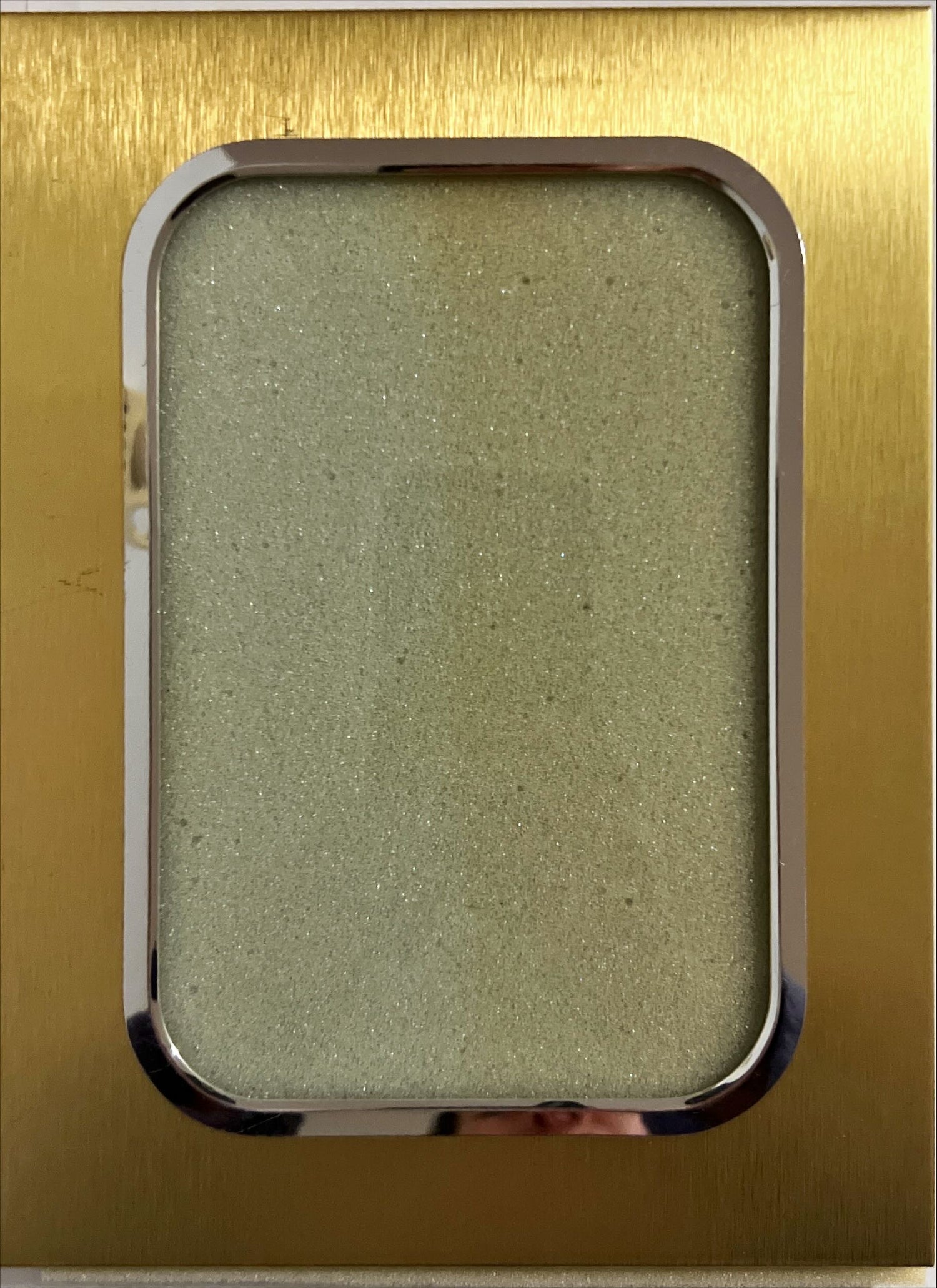 Home, Picture frame, Gold and Silver Coloured Frame with Rounded Rectangular Opening., Cover view