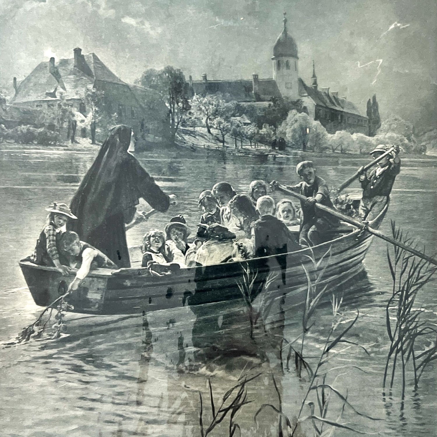 print, Genre Scene Unknown Artist, Cover view