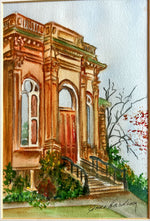 Watercolour painting, Architecture Anne Harding, Art view