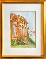 Watercolour painting, Architecture Anne Harding, Front view