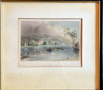 Mixed Media painting, Landscape William Henry Bartlett, Front view