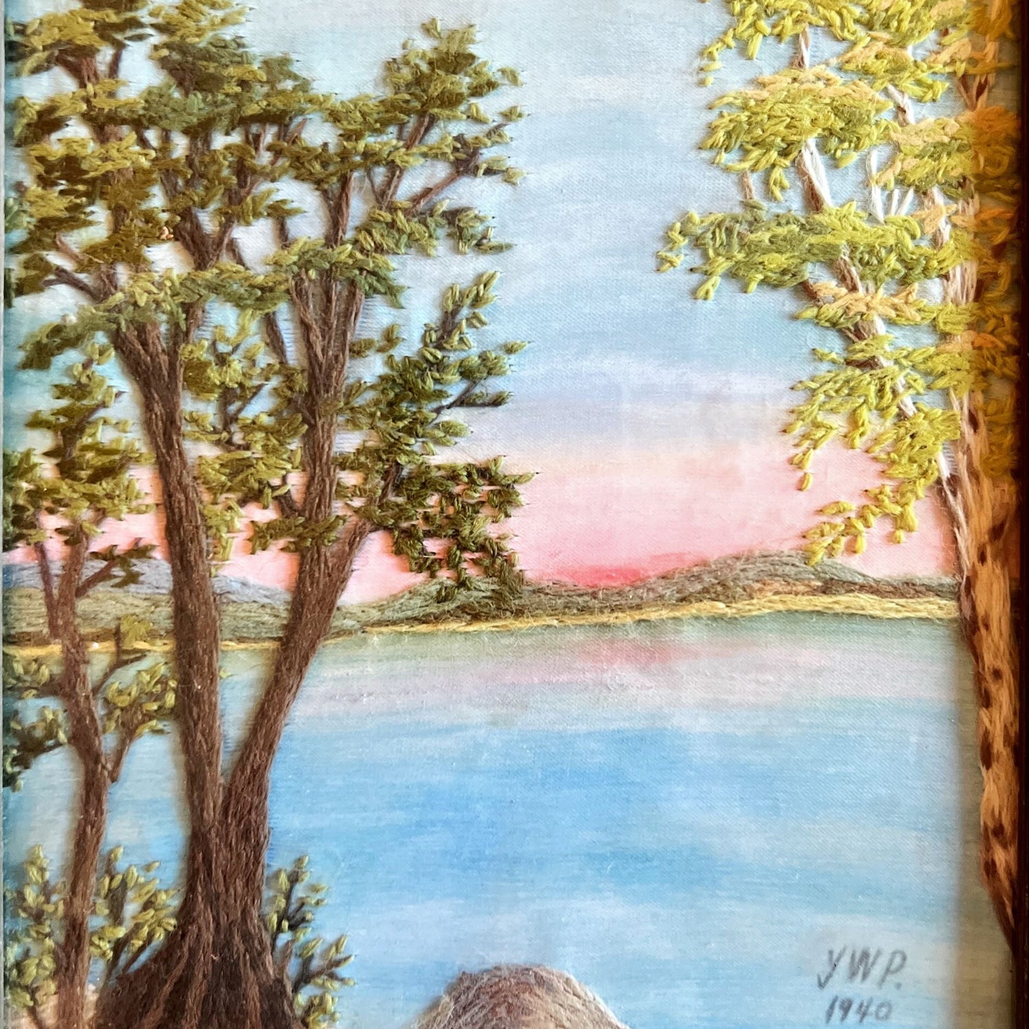 Painting and Needlework Landscape