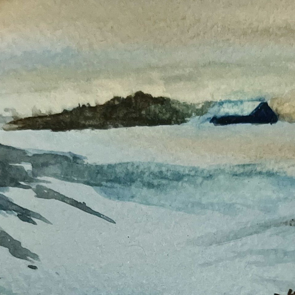 Watercolour painting, Landscape Yvonne, Cover view