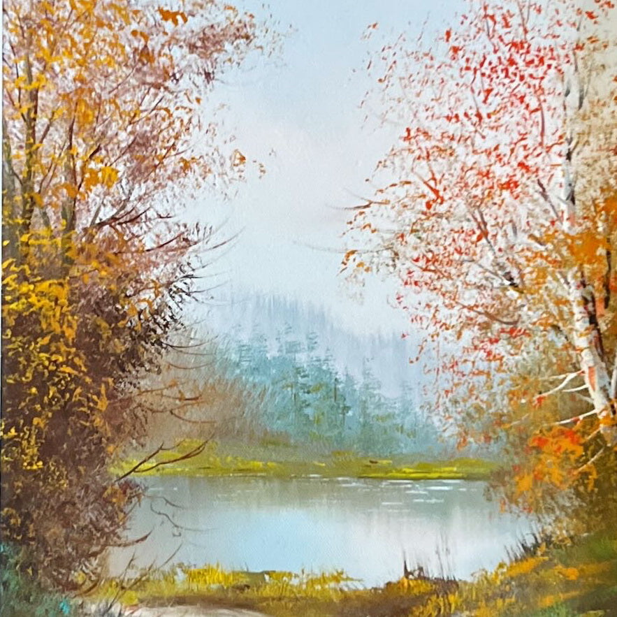 Mixed Media painting, Landscape Leo Mallet, Cover view