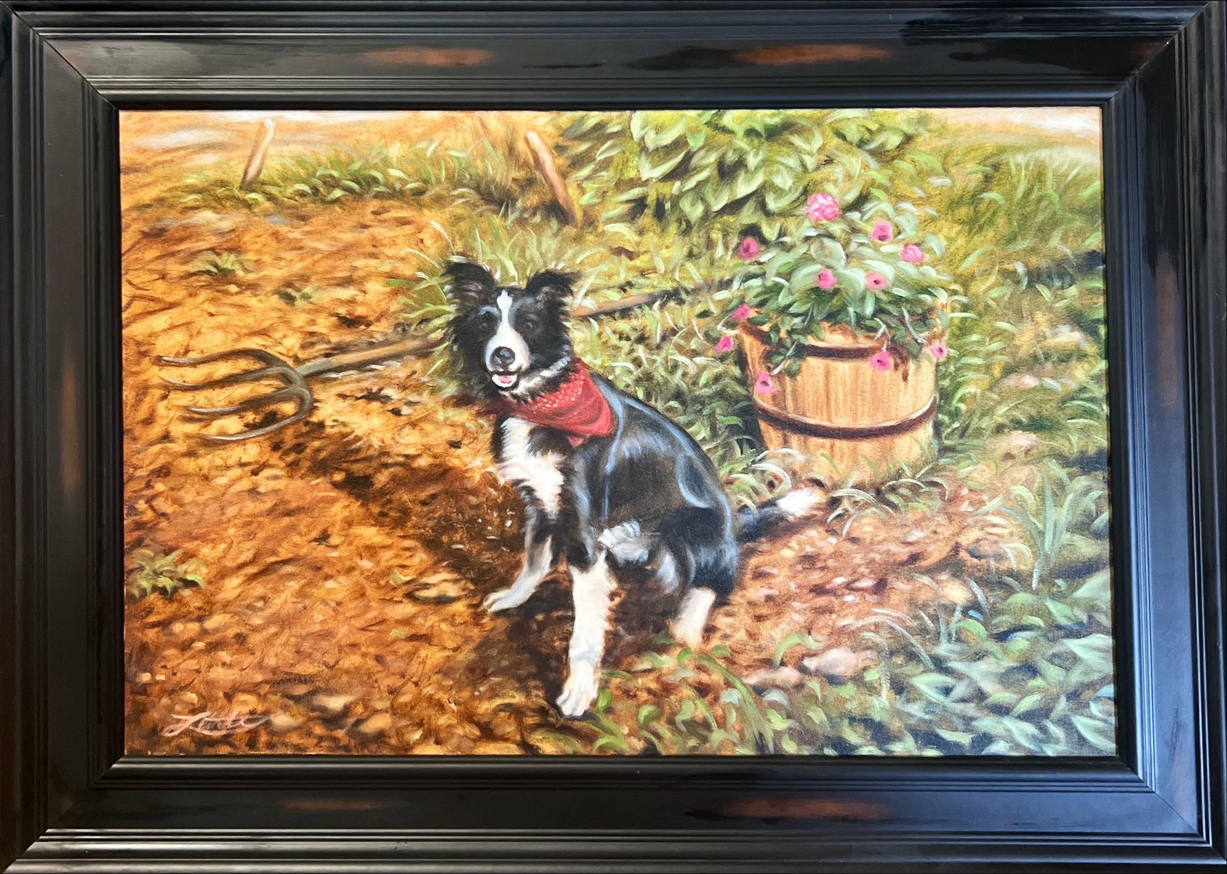 Mixed Media painting, Animals Marc Little, Front view