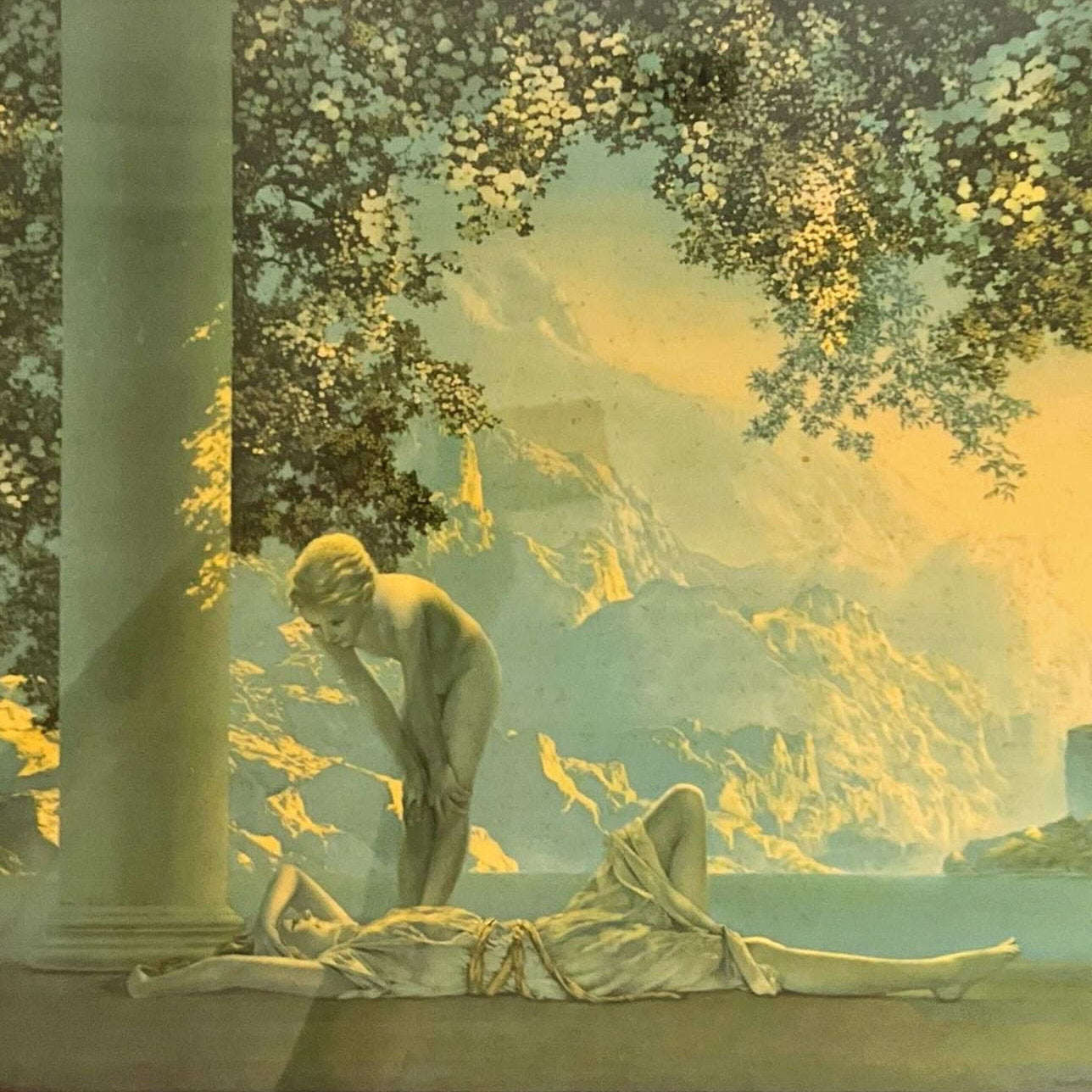 print, Genre Scene Maxfield Parrish, Cover view