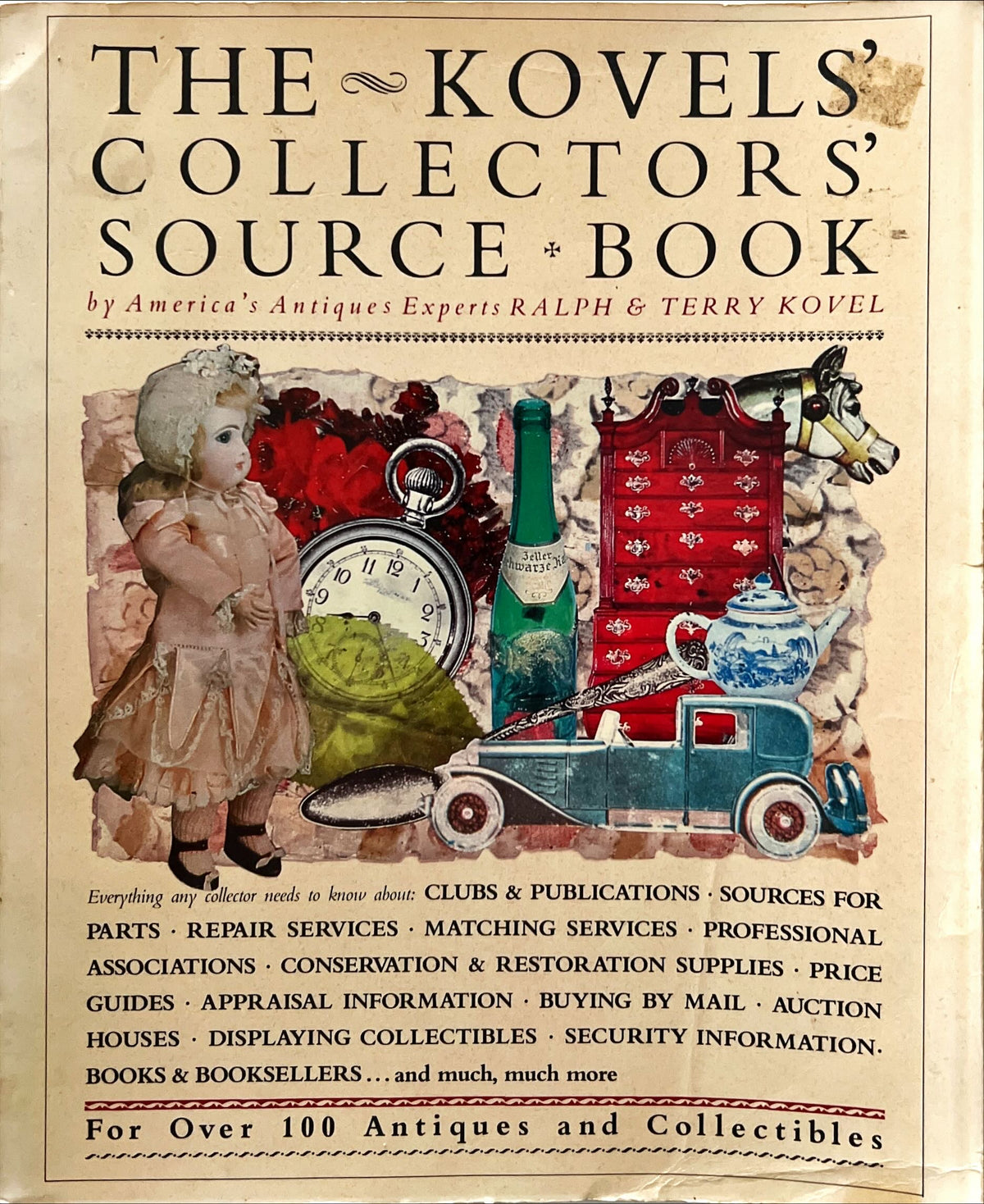 Book, Collectibles, Ralph and Terry Kovel, The Kovels' Collectors' Source Book, Front view