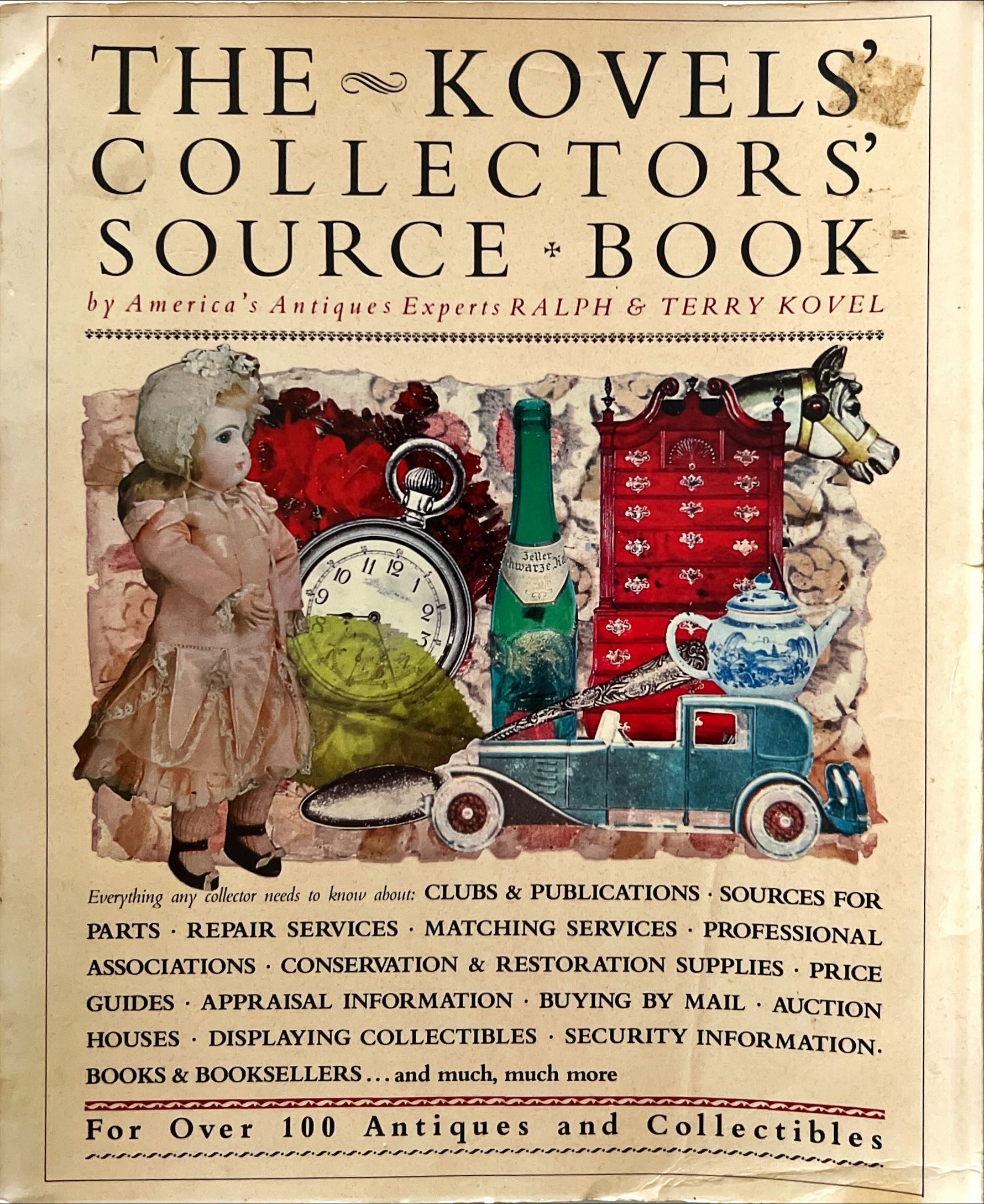 Book, Collectibles, Ralph and Terry Kovel, The Kovels' Collectors' Source Book, Front view