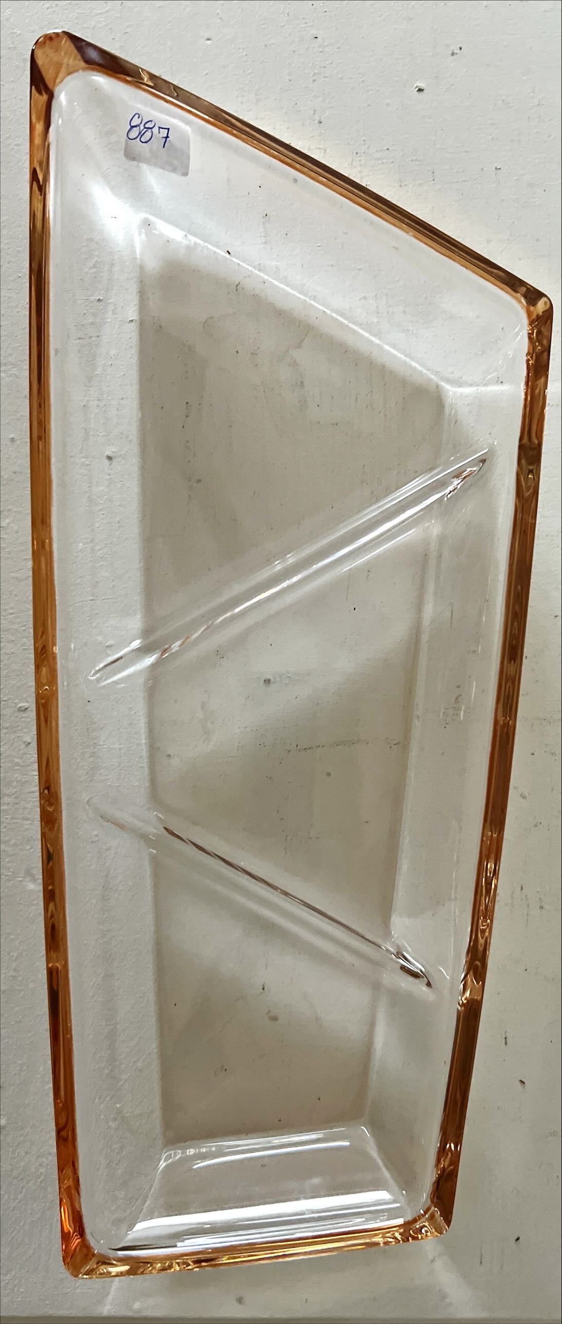 Home, Kitchenware, Glassware, Retro Serving Dish, Front view