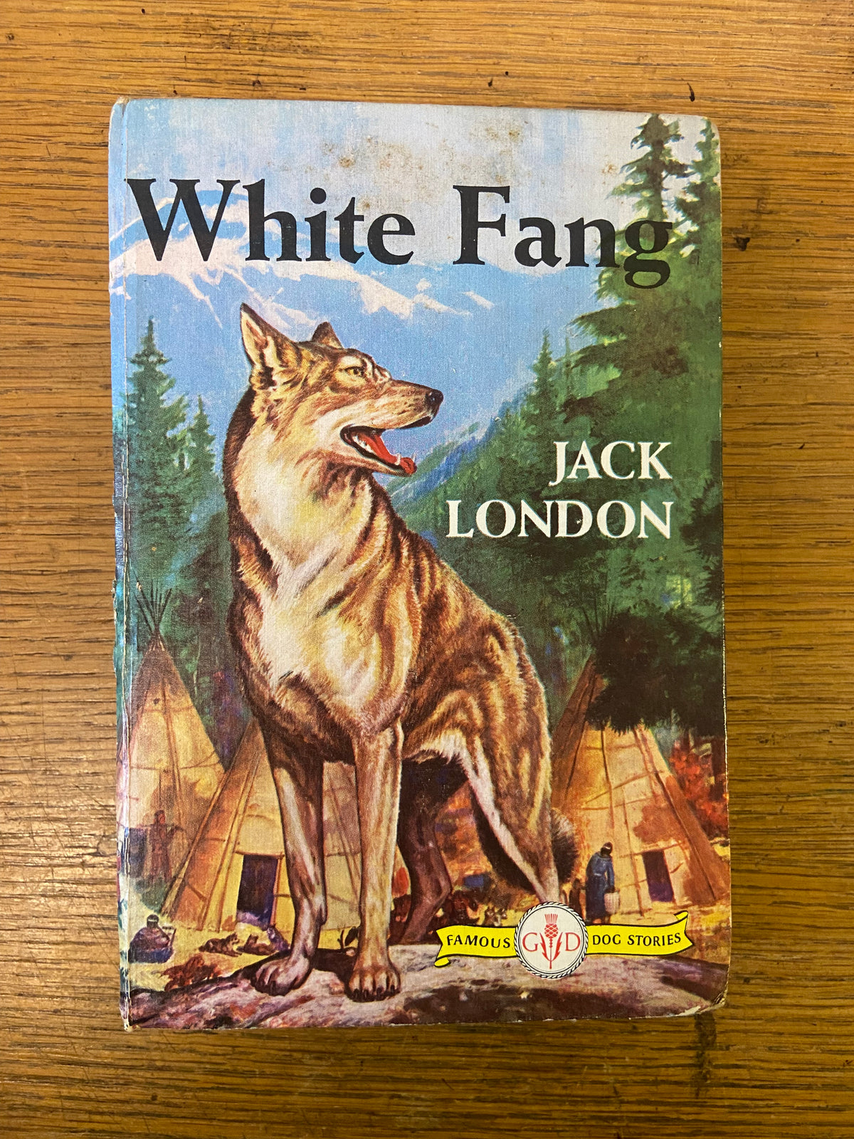 Book, Fiction, Jack London, White Fang, Front view