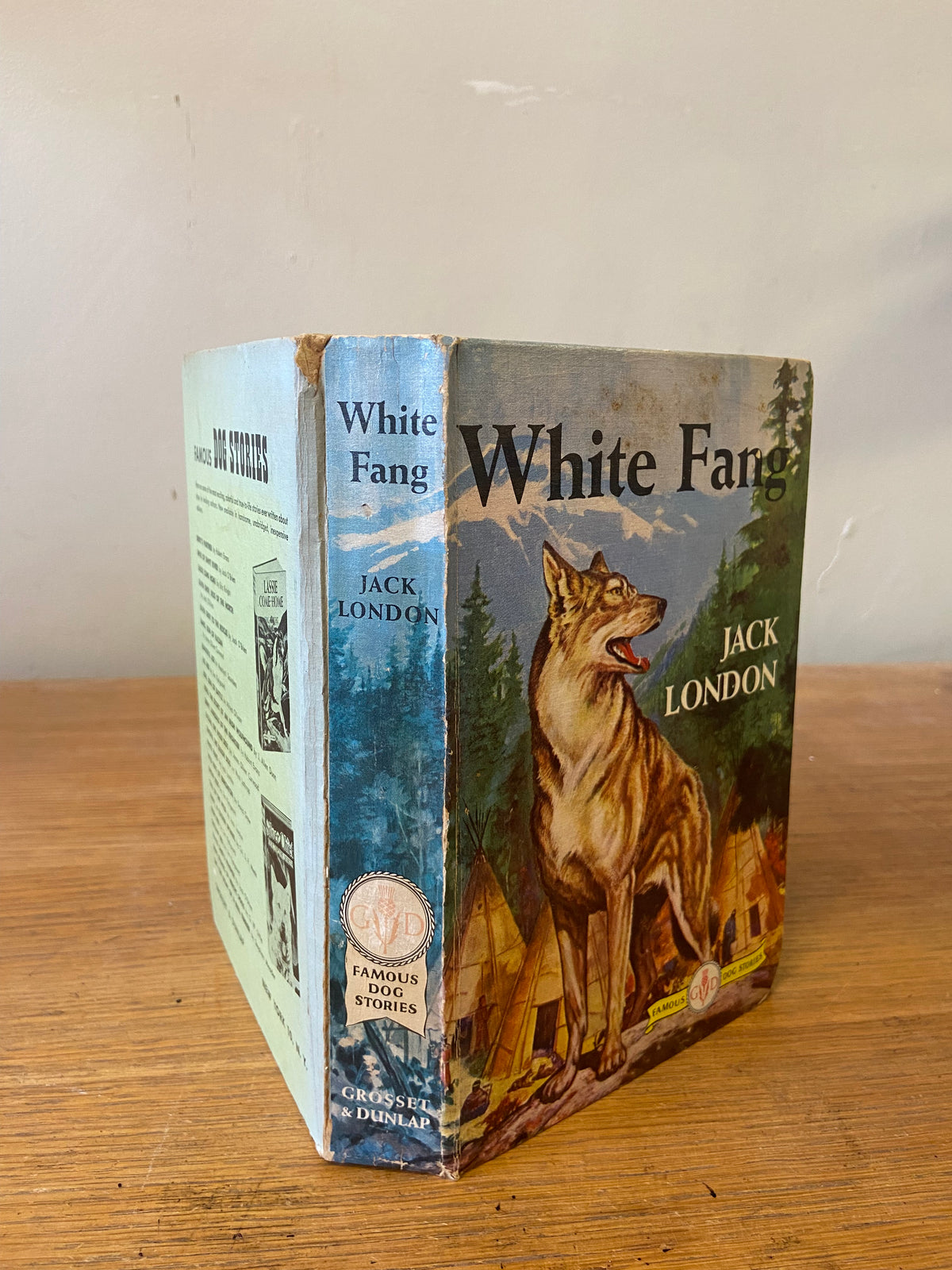 Book, Fiction, Jack London, White Fang, Spine view