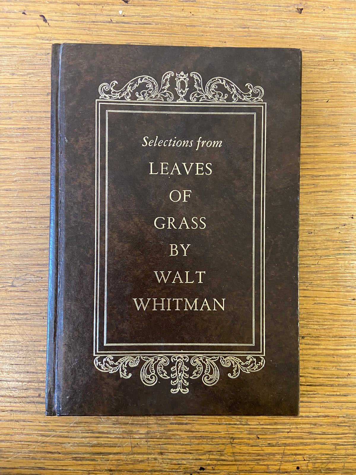 Book, Poetry, Literature, Walt Whitman, Selections from Leaves of Grass, Front view
