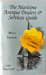 Booklet, Collectibles, Reference, Ed. Ingrid Haworth, The Maritime Antique Dealers & Services Guide, 16th edition, Measurement view