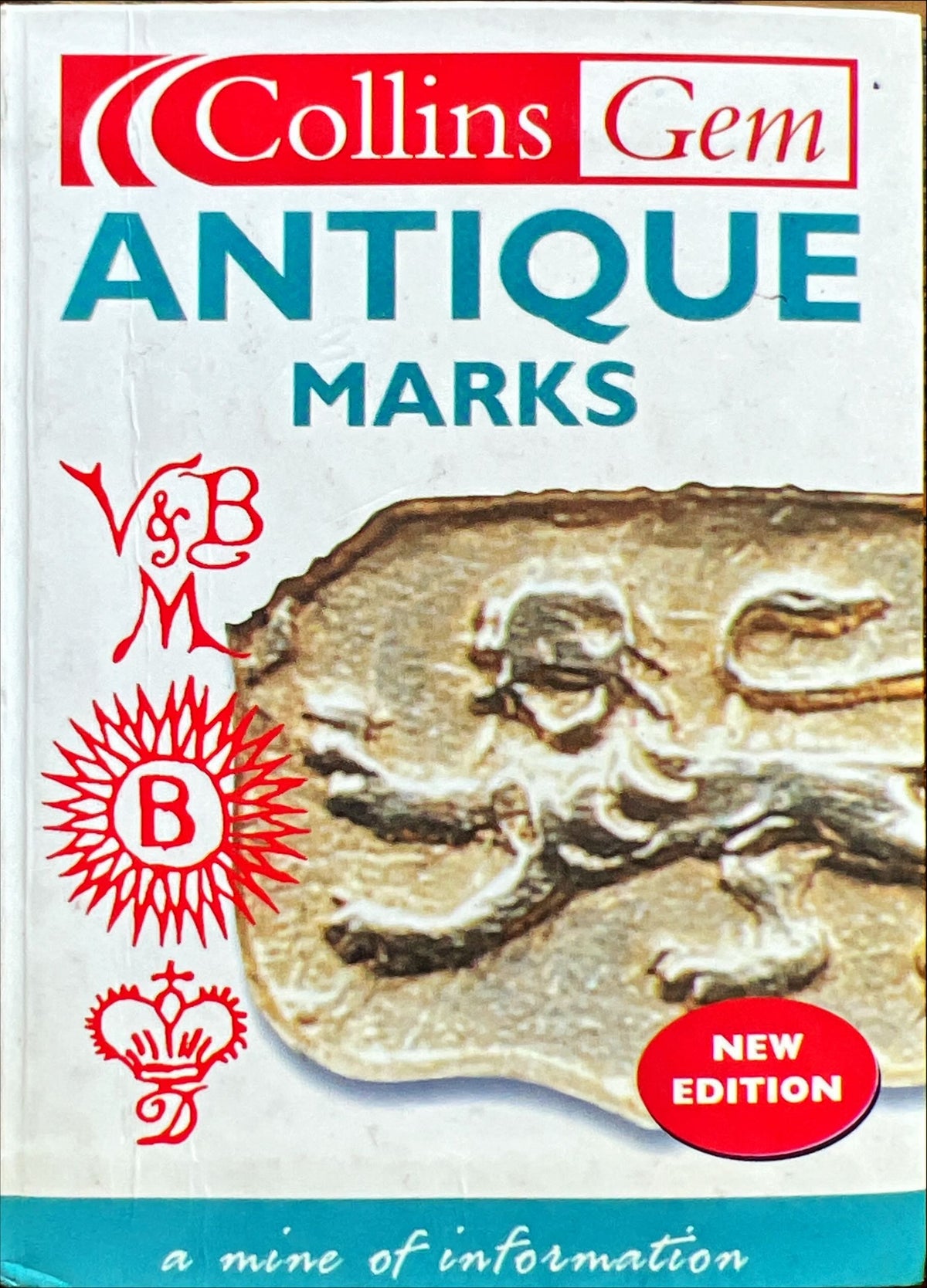 Book, Antique, Collectibles, Anna Selby and The Diagram Group, Collins Gem Antique Marks: A Mine if Information, Front view