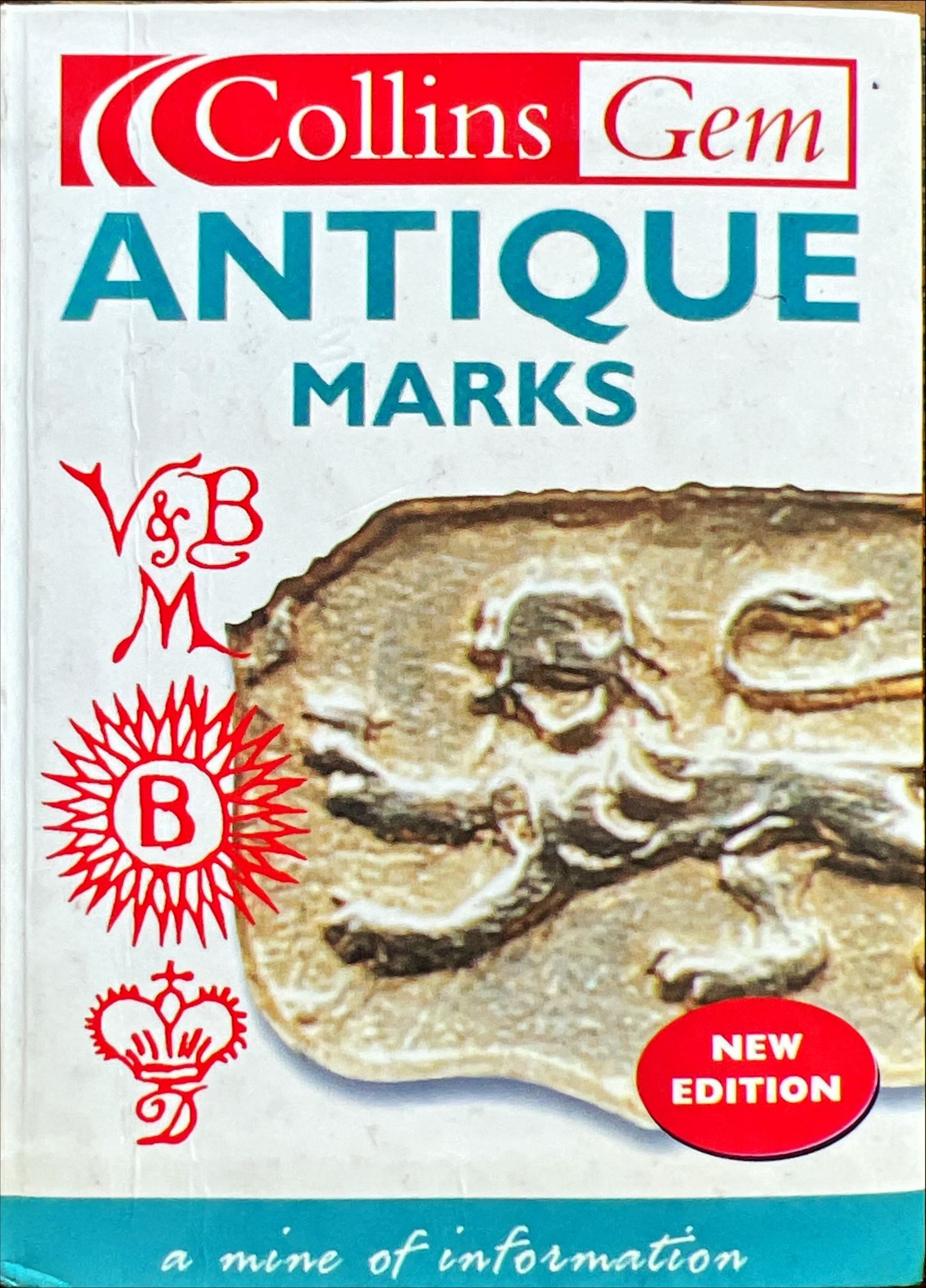 Book, Antique, Collectibles, Anna Selby and The Diagram Group, Collins Gem Antique Marks: A Mine if Information, Front view