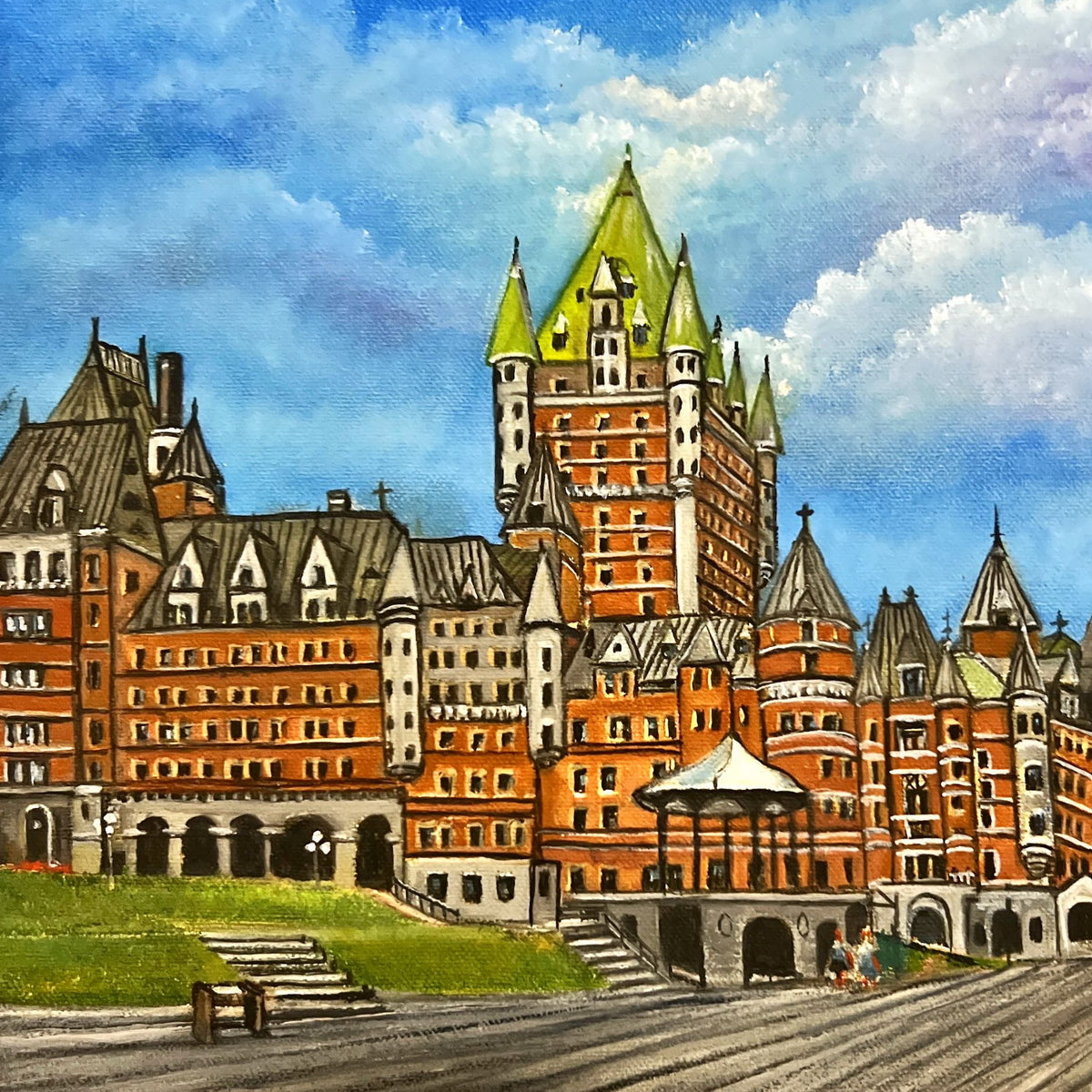 Mixed Media painting, Architecture Jenny, Cover view