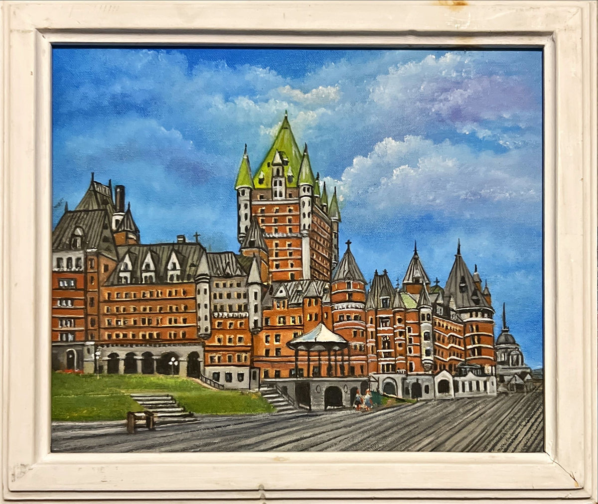 Mixed Media painting, Architecture Jenny, Front view