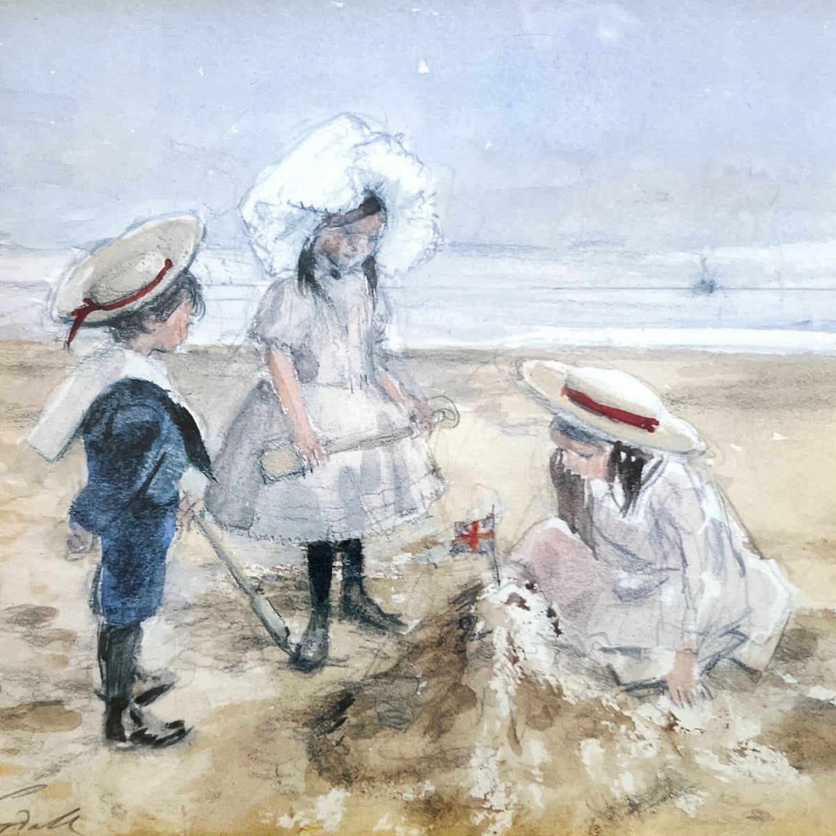 print, Genre Scene Unknown Artist, Cover view