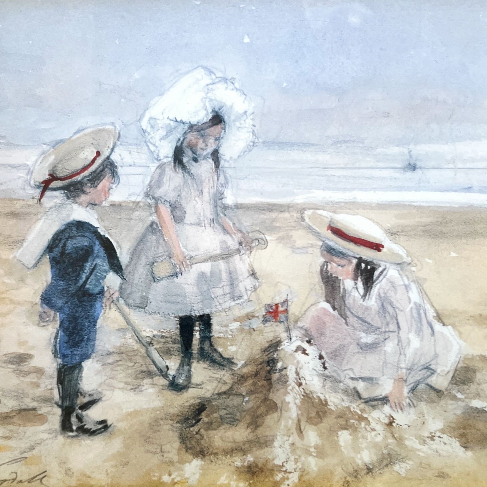 print, Genre Scene Unknown Artist, Cover view