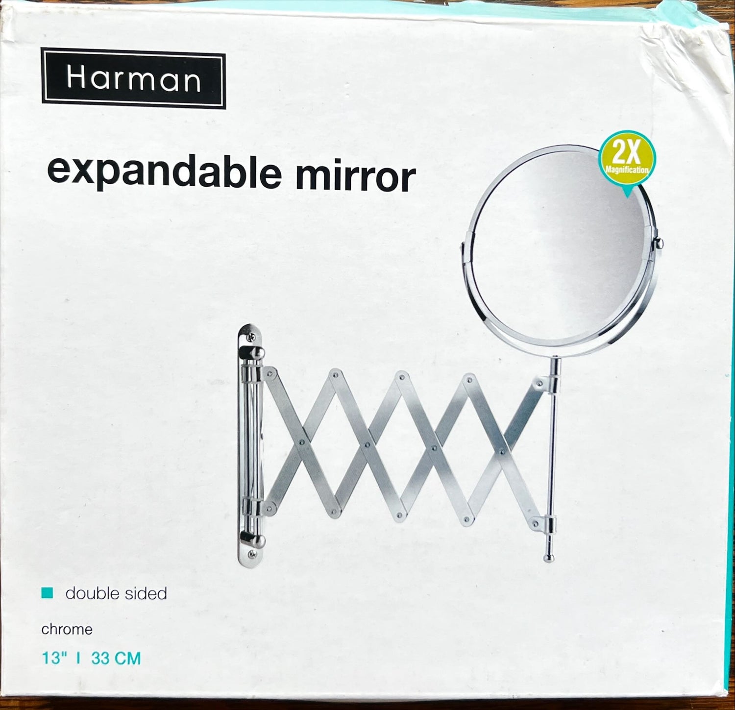 Home, Mirror, Harman Double Sided Expandable Mirror 13 inchs, Harman, Front view
