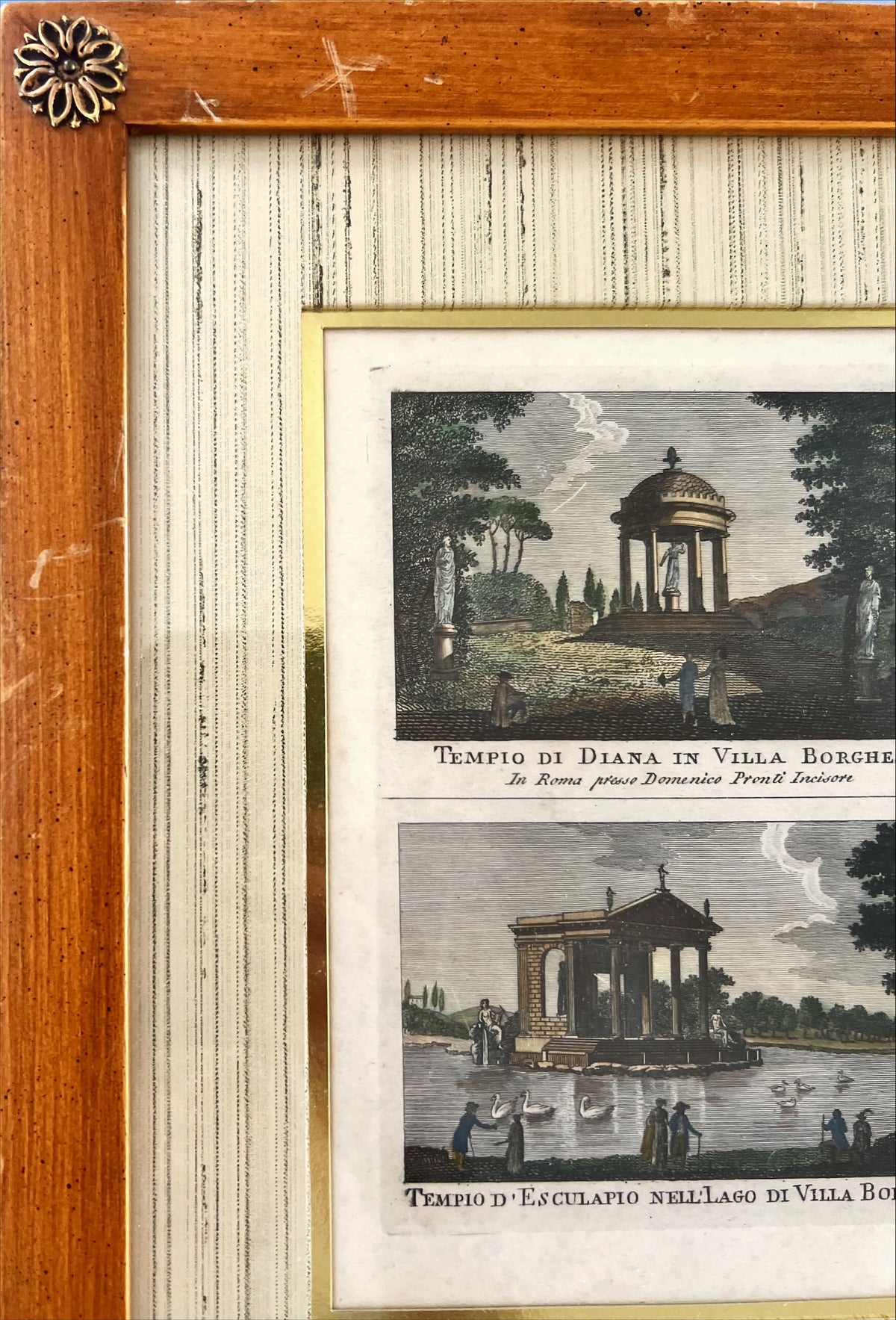Mixed Media painting, Landmarks, Landscape, Geography Unknown Artist, Damage view