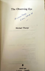 Book, Poetry, Literature, Michael Thorpe, The Observing Eye, Signature view