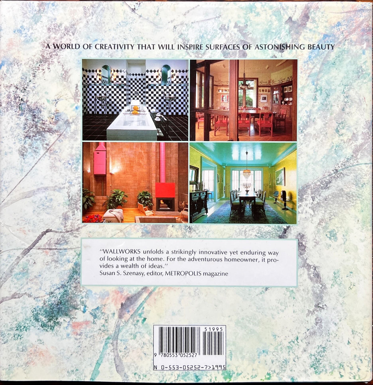 Book, Design, Decor, Home, Interior, Akiko Busch, Wallworks: Creating Unique Environments with Surface Design and Decoration, Back view