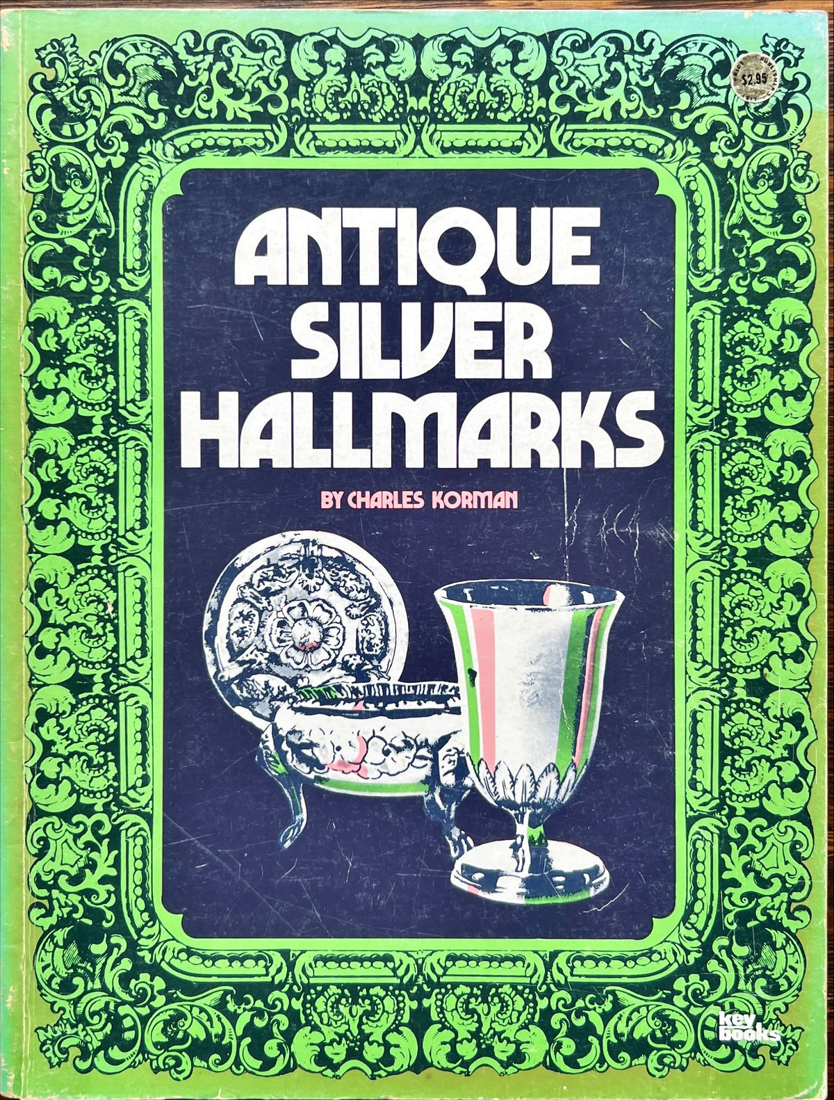 Book, Antique, Collectibles, Charles Korman, Antique Silver Hallmarks, Back view