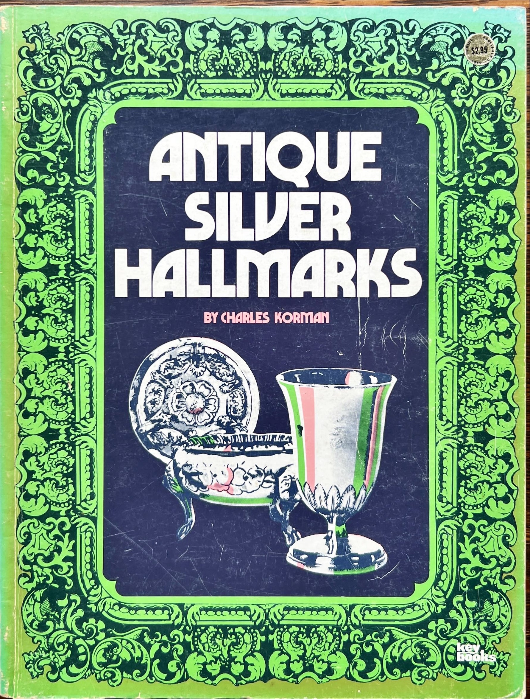 Book, Antique, Collectibles, Charles Korman, Antique Silver Hallmarks, Back view