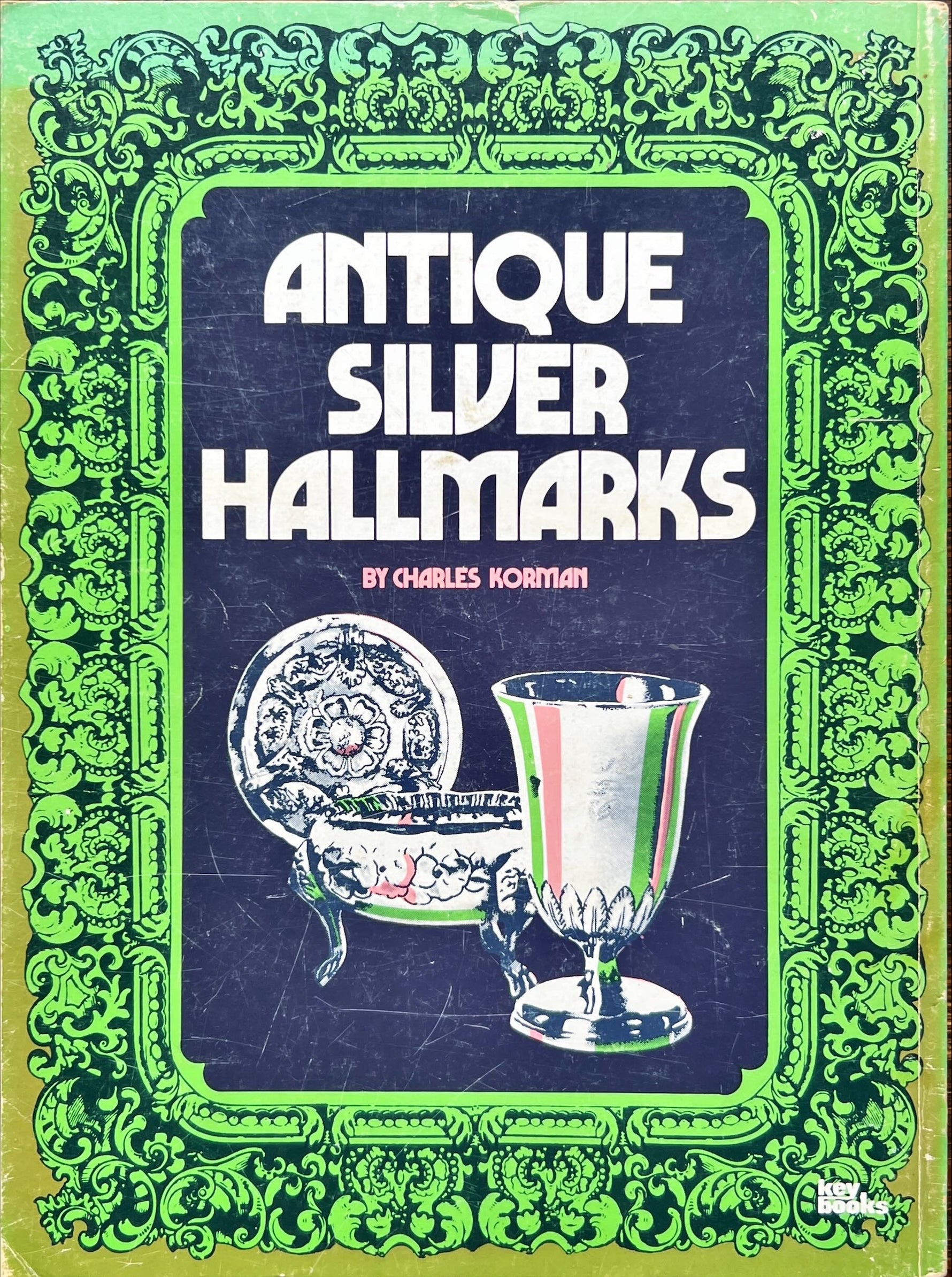 Book, Antique, Collectibles, Charles Korman, Antique Silver Hallmarks, Front view