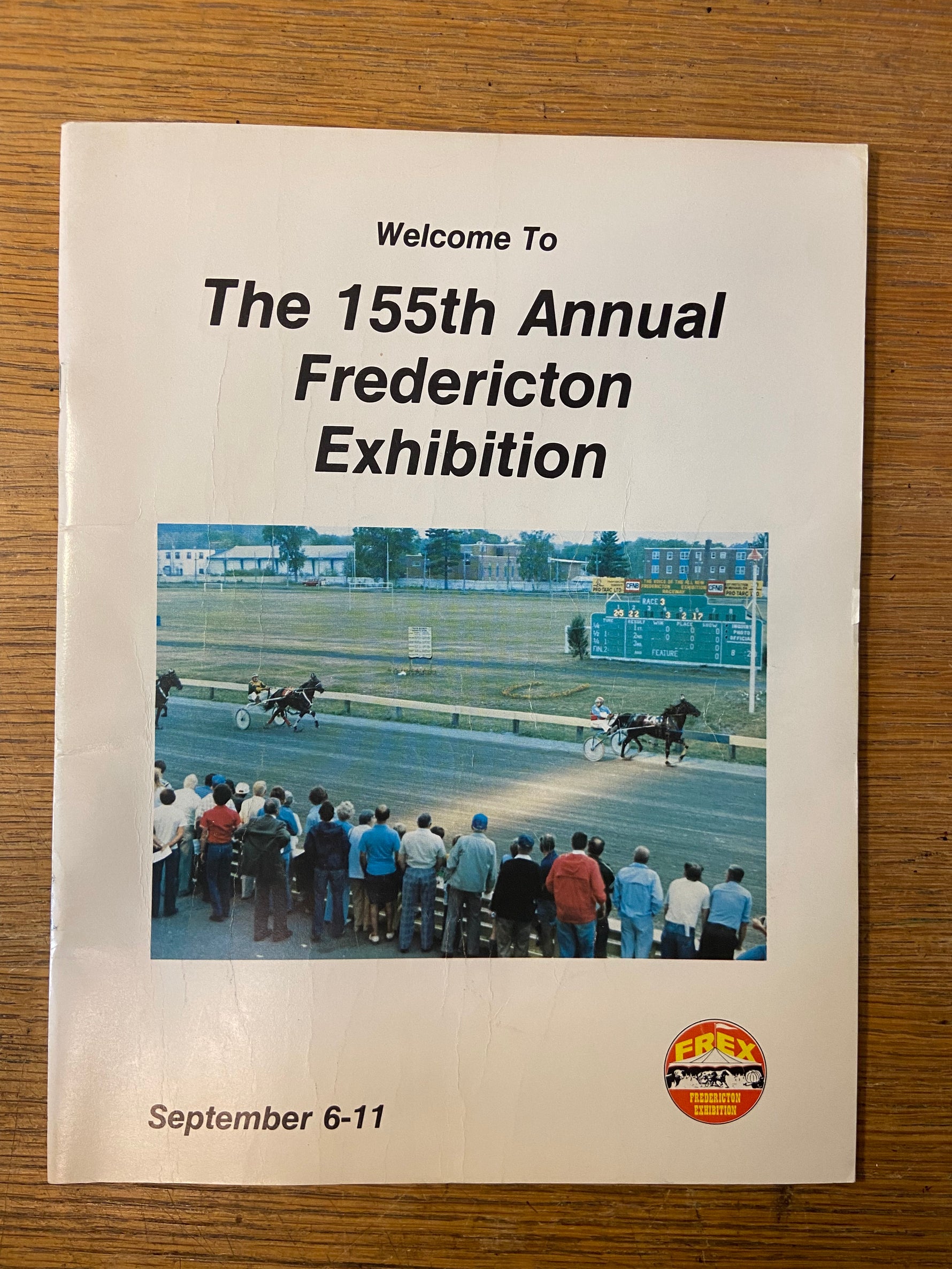Program, Atlantic Canada, Canada, History, , The 155th Annual Fredericton Exhibition September 6-11 , 1981, Front view