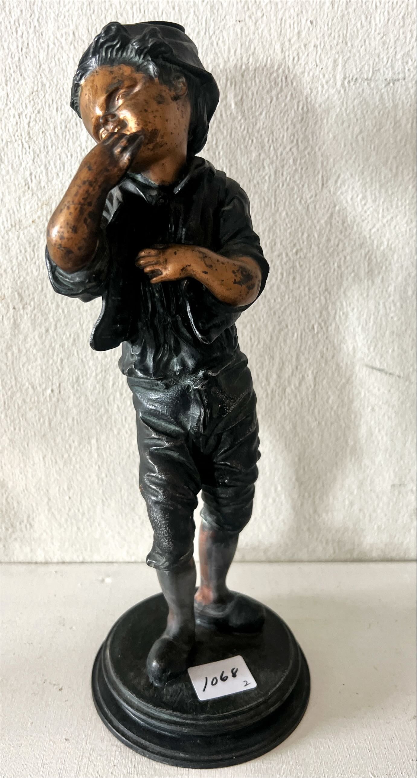 Home, Figurine, Cast Candle Holder, Front view
