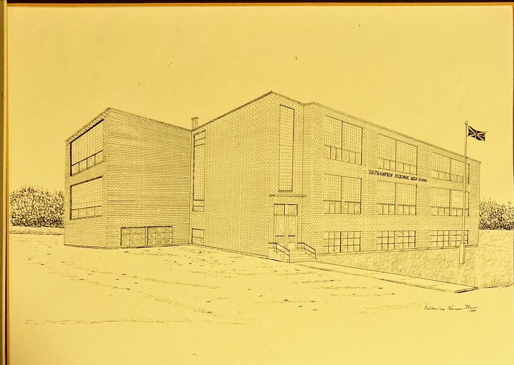 Ink painting, Architecture Catherine Karnes Munn, Art view