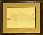 Ink painting, Architecture Catherine Karnes Munn, Front view