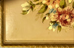 Mixed Media painting, Floral Unknown Artist, Damage view