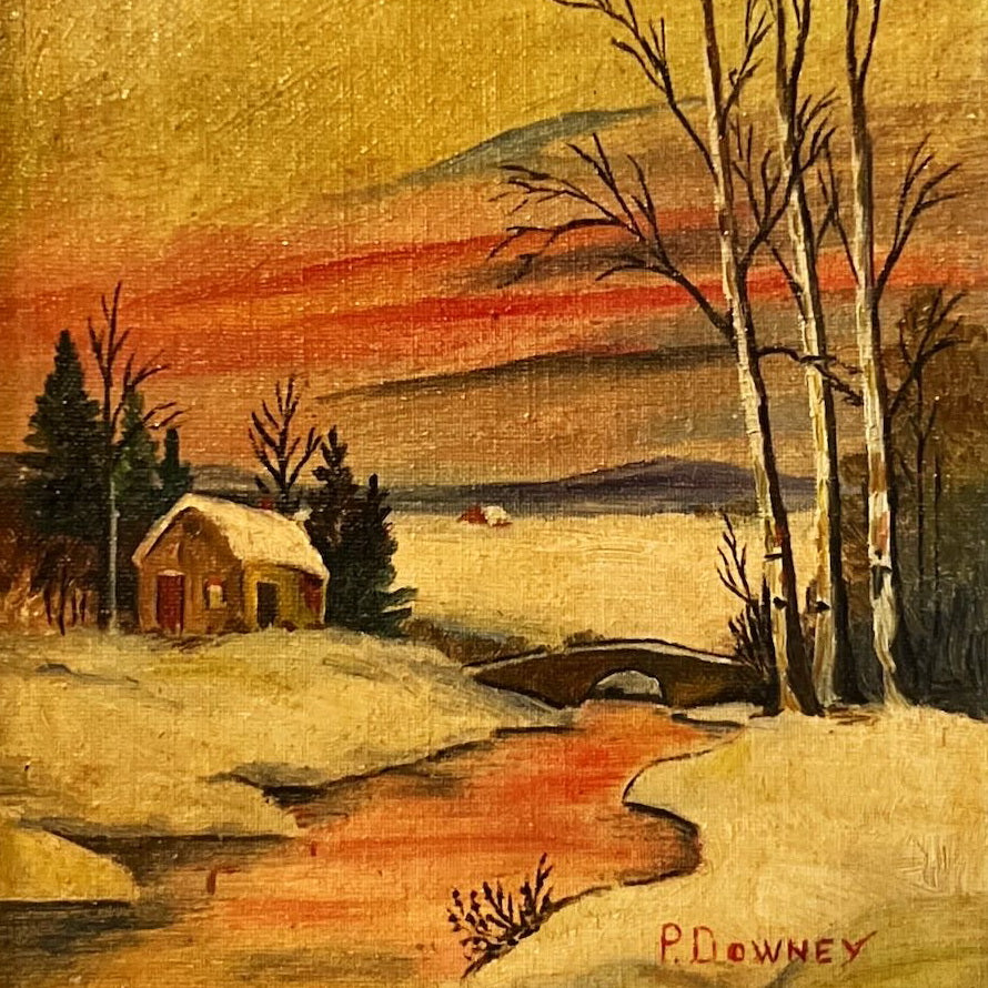 Acrylic painting, Landscape Peter Downey, Cover view