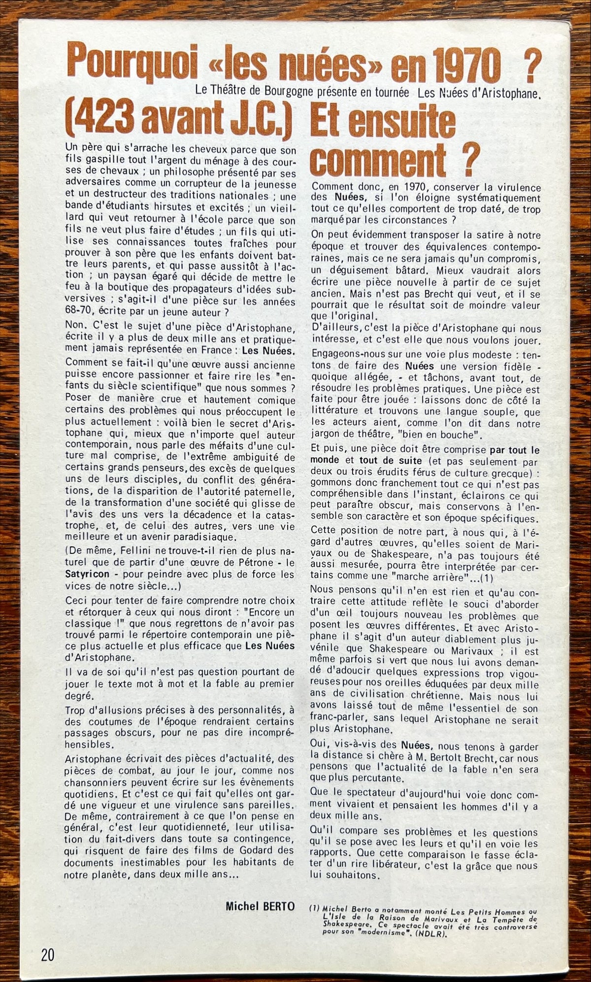 Magazine, Arts, L’Association Technique Pour L’Action Culturelle, atac Informations, mars 1970,  numero: 21, Back view