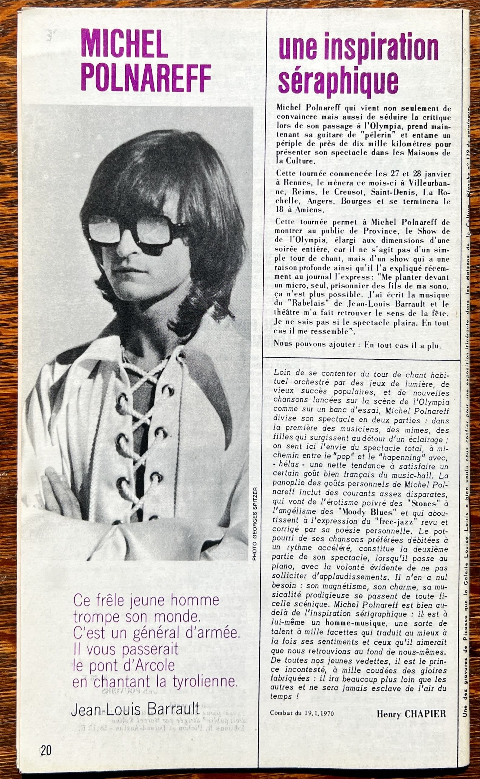 Magazine, Arts, L’Association Technique Pour L’Action Culturelle, atac Informations, fevrier 1970,  numero: 20, Back view
