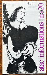 Magazine, Arts, L’Association Technique Pour L’Action Culturelle, atac Informations, fevrier 1970,  numero: 20, Front view