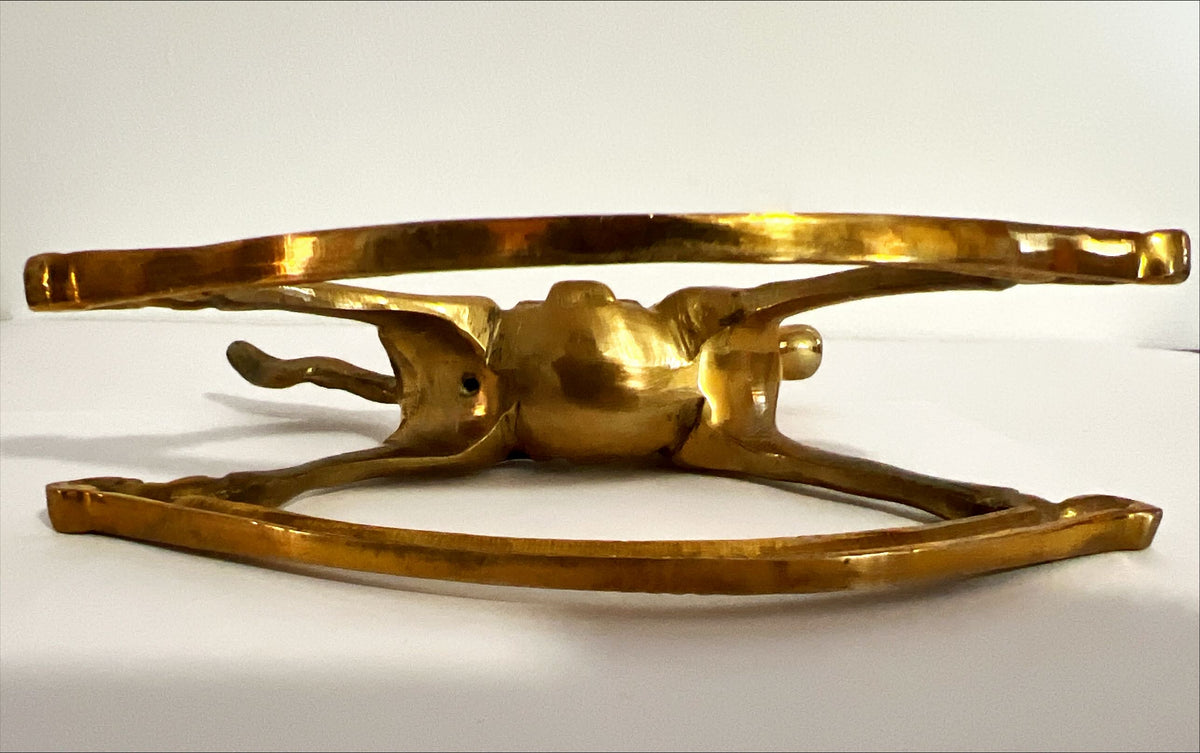 Home, Figurine, Decorative Brass Horse 5 Inches High, Front view