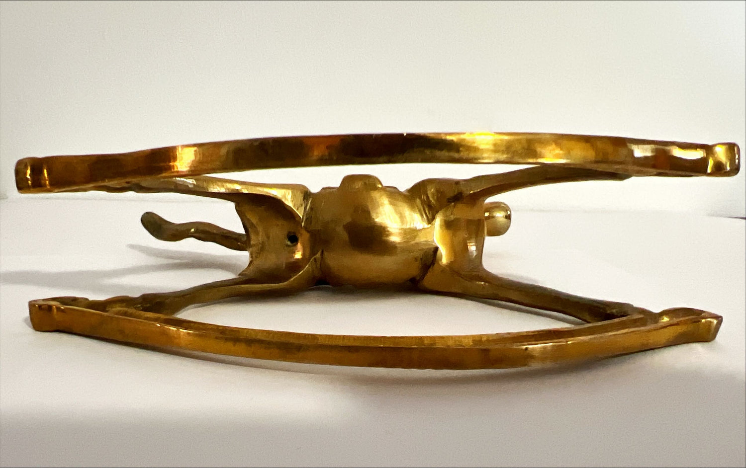 Home, Figurine, Decorative Brass Horse 5 Inches High, Front view