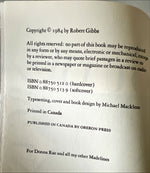 Book, Fiction, Robert Gibbs, A Mouth Organ for Angels, Inside view