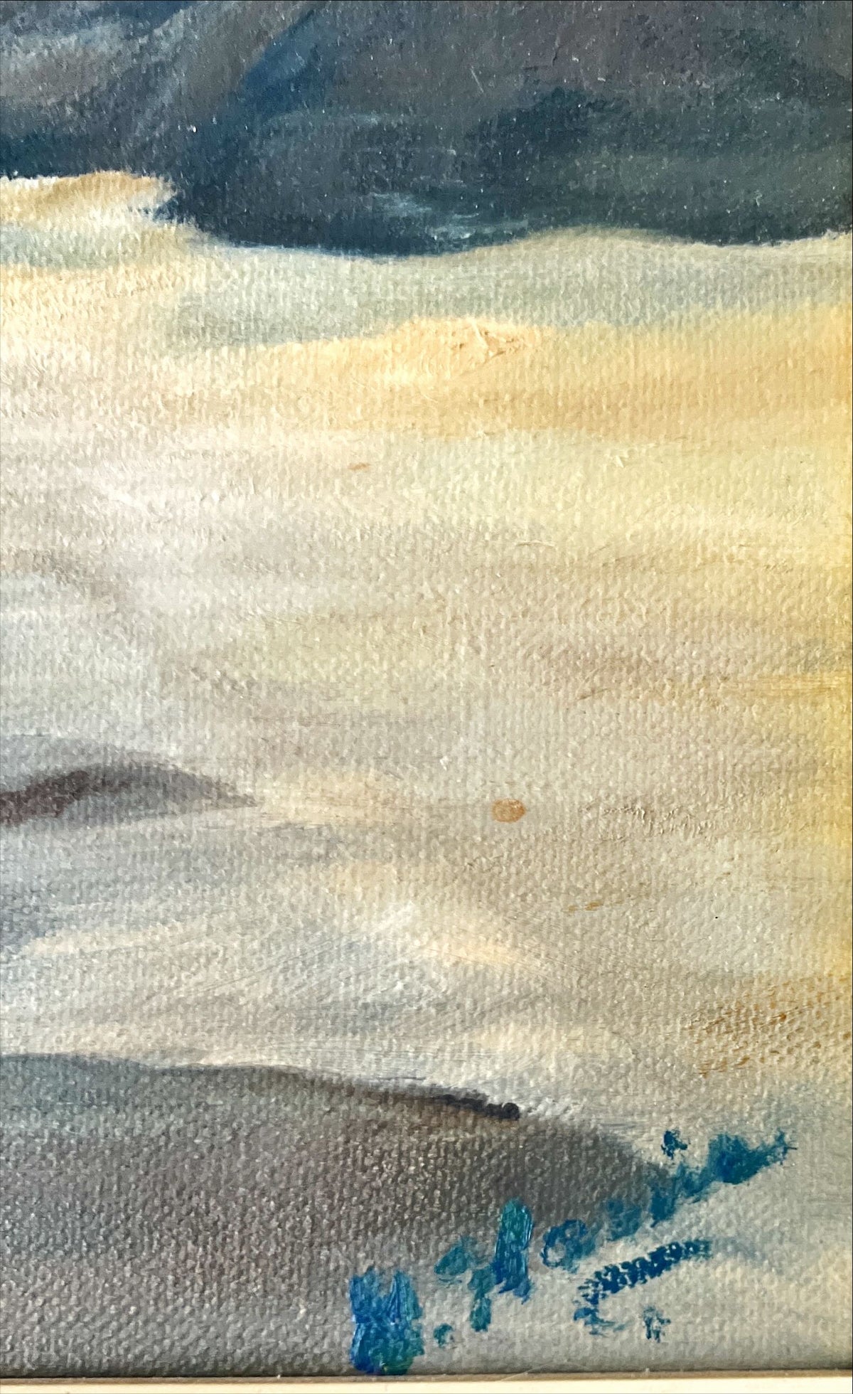 Mixed Media painting, Landscape, Lighthouses Unknown Artist, Signature view